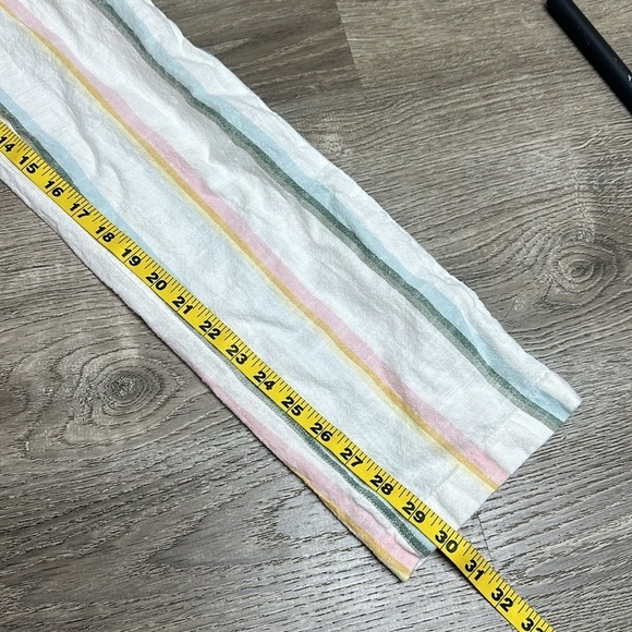 NEW Billabong x The Salty Blonde Multi Striped Tapered Straight Leg Pants Sz 25 - Picture 11 of 12